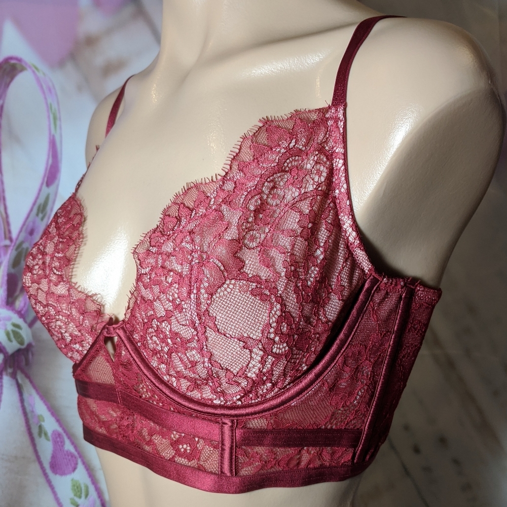 VS VERY SEXY Plunge Bra floral NWTS
